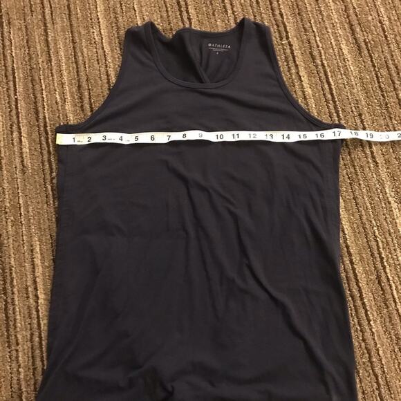 Athleta sleeveless navy open back with tie at bottom size small - Picture 5 of 5